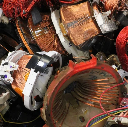 Deflection units are deflection coil modules with copper wire which come from the recycling of tube televisions / monitors